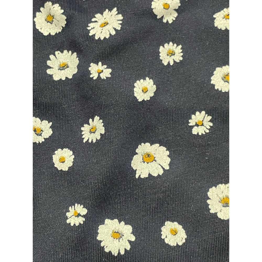 Baby H&M Casual Dress 4-6 Months Navy White Daisy Print - Picture 3 of 5